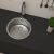 Milano Kitchen Sink Gf-830A 422X422X180Mm Sb/Round-Made In China