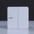 Milano 10A 2 Gang 1 Way Switch Wh Ps