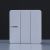 Milano 10A 3 Gang 1 Way Switch Wh Ps