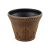 Flower Pot With Plate - P Brown - KD9904P+220