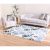 Plane Composition Artificial Animal Skin Fur Rug - 160x230 cm