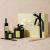 Amara Fragrance Gift Set - 380gm Candle,165ml Reed Diffuser,100ml Room Spray -Black