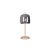 Jonathan Metal Table Lamp With Smoky Glass Shade