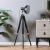 Nicholas Wood Adjustable Height Tripod Floor Lamp With Metal Shade