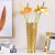 Decimus Flower Texture Vase 15X15X37 Cm Gold Vdal-80