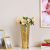Decimus Texture Vase 15X15X37 Cm Gold Vdal-82