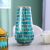 Cellena Mosaic Glass Vase Blue & Gold - 16 x 16 x 28 Cm