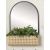 Alayna Wall Mirror With Flower Pot Stand