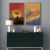Gallery Gold Background Sun And Eagle Framed Canvas 62X92X3.5CM