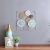 Medalion Square Floral Metal Wall Decoration Gold & Blue 45X2X45CM