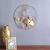 Medalion Circle Frame Leaf Wall Decoration Gold 46X2X46CM