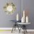 Rustic Decorative Metal Wall Mirror Gold 83X83X7Cm