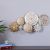 Rustic Metallic Circles Wall Accent- Gold
