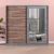 Norden Sliding Wardrobe-Walnut / Stone Grey