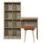 Marcus Study Desk with BookShelf and Stool - San Remo