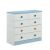 Haris Chest of Drawer - White / Blue