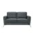 Edellbert 2 Seater Fabric Sofa - Dark Grey