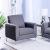 Jozel Single Seater Fabric Sofa - Dark Grey