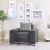 Kristel One Seater Fabric Sofa - Dark Grey
