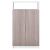 Thomas 2 Door Shoe Cabinet - Grey Oak / White