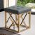 Alira Ottoman - Pastel Green / Golden