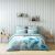 Blaze Digital Print 4-Piece Super King Comforter Set-260x260 cm - Teal