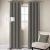 Glitz Eyelet Curtain Without Lining Grey Casio 135 X 270 CM