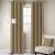 Glitz Eyelet Curtain Without Lining Beige 135 X 270 CM Casio
