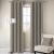 Glitz Eyelet Curtain 135 X 270 Without Lining Grey Casio