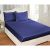 Supreme Set Of 2 King Fitted Sheet Navy,Aqua 180X210+30Cm & 50X75 Cm Ke-25