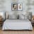 Satin Stripe 3- Piece King Flat Sheet Set 260x270 Cm Grey
