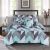 Plush 6-Piece King Comforter Set Teal Grey