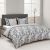 Asset -Jacq 6 Pcs King Comforter Set Grey 15802-357