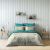 Arabin Saga Digital Printed 4 Pcs Set(1 Comforter - 240X260 Cm + 1 Fitted - 180X200+30Cm+ 2 H/W Pillow- 50X75Cm) Cream 413