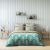 Arabin Saga Digital Printed 4 Pcs Set(1 Comforter - 240X260 Cm + 1 Fitted - 180X200+30Cm+ 2 H/W Pillow- 50X75Cm) Sage Green As-005