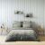 Green Serene Digital Printed 4 Pcs Set(1 Comforter - 240X260 Cm + 1 Fitted - 180X200+30Cm+ 2 H/W Pillow- 50X75Cm) Lt Grey Gs007
