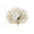 Glamour Coral Look Leaf Placemat Gold ABN-81918-Gold