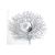 Glamour Coral Look Leaf Placemat Silver ABN-81918-Silver