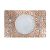Glamour Glitter Metallic Mirror Look Printed Placemat Copper AEC-29611B