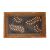 Atlas Colour Rubber Leaf Door Mat Copper/Golden 45 X 75 Cm
