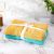 Basics 2-Piece Bath Towel Set 70x140 Cm Teal and Gold Yellow