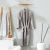 Essential Shawl Collar Cotton Bathrobe Medium Grey