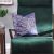 Radiant Golden Foil Cushion Cover 45X45 Cm Blue