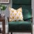 Euthopia Embroidered Cushion Cover 45X45 Cm Yellow