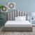 Sterling Cotton Fitted Sheet Satin Stripe 3- Piece Set 180X200+30 Cm White