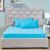 Casablanca 3 -Pcs King Fitted Sheet Set 180x200 Cm Solid Blue