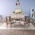 Claribel 1+6+2 Wooden Dining Set - Rose Gold / Beige