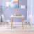 Stork 1+2 Dining Set - White / Beech