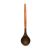Chefs-Tool Soup Ladle W/ Wooden Handle Choc Brown - Kw-2170