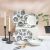 Beyonce Black Rose 26-Piece New Bone China Dinner Set Serve-8